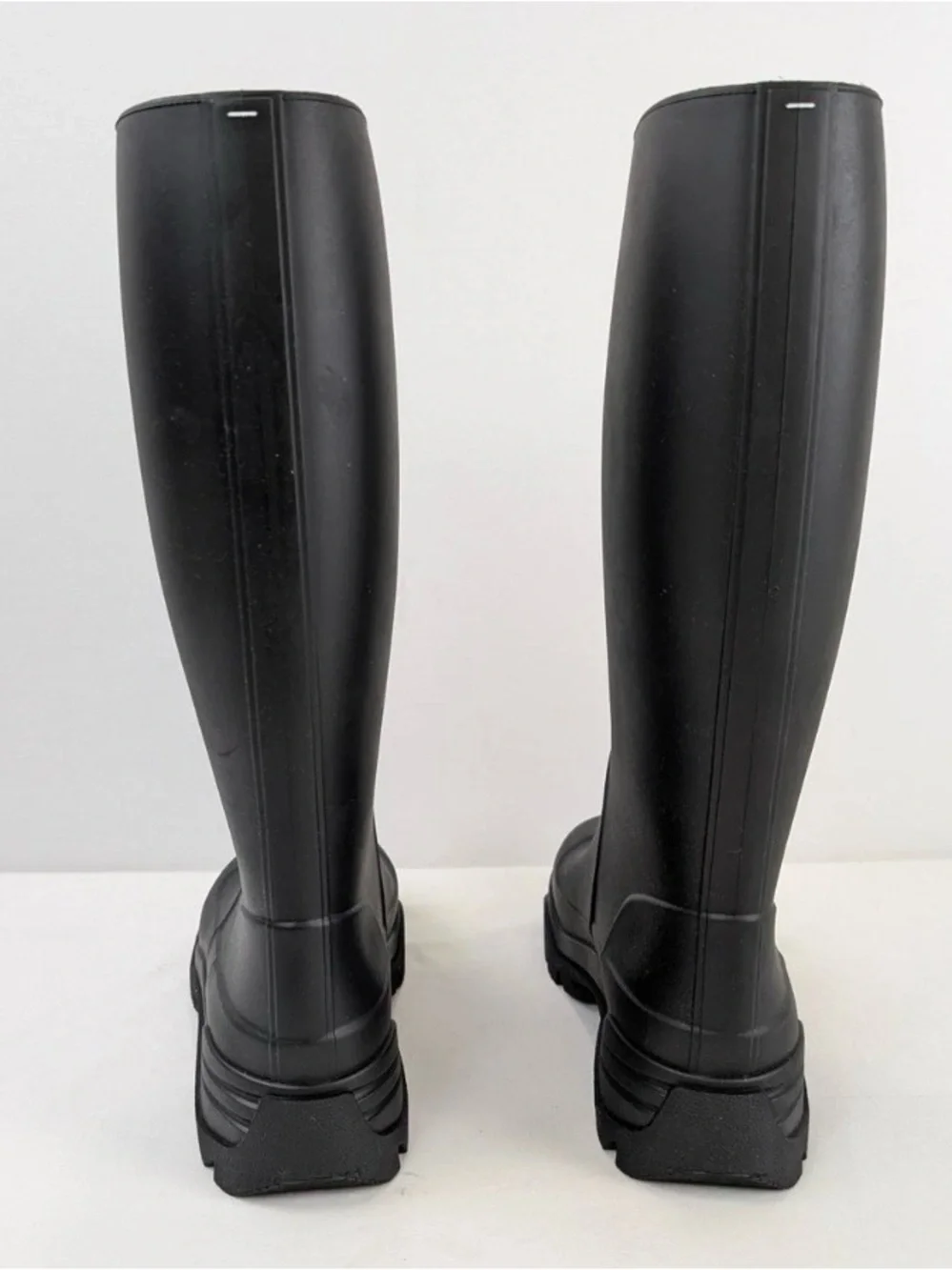 Maison Martin Margiela Black Tall Split-Toe Rain Boots